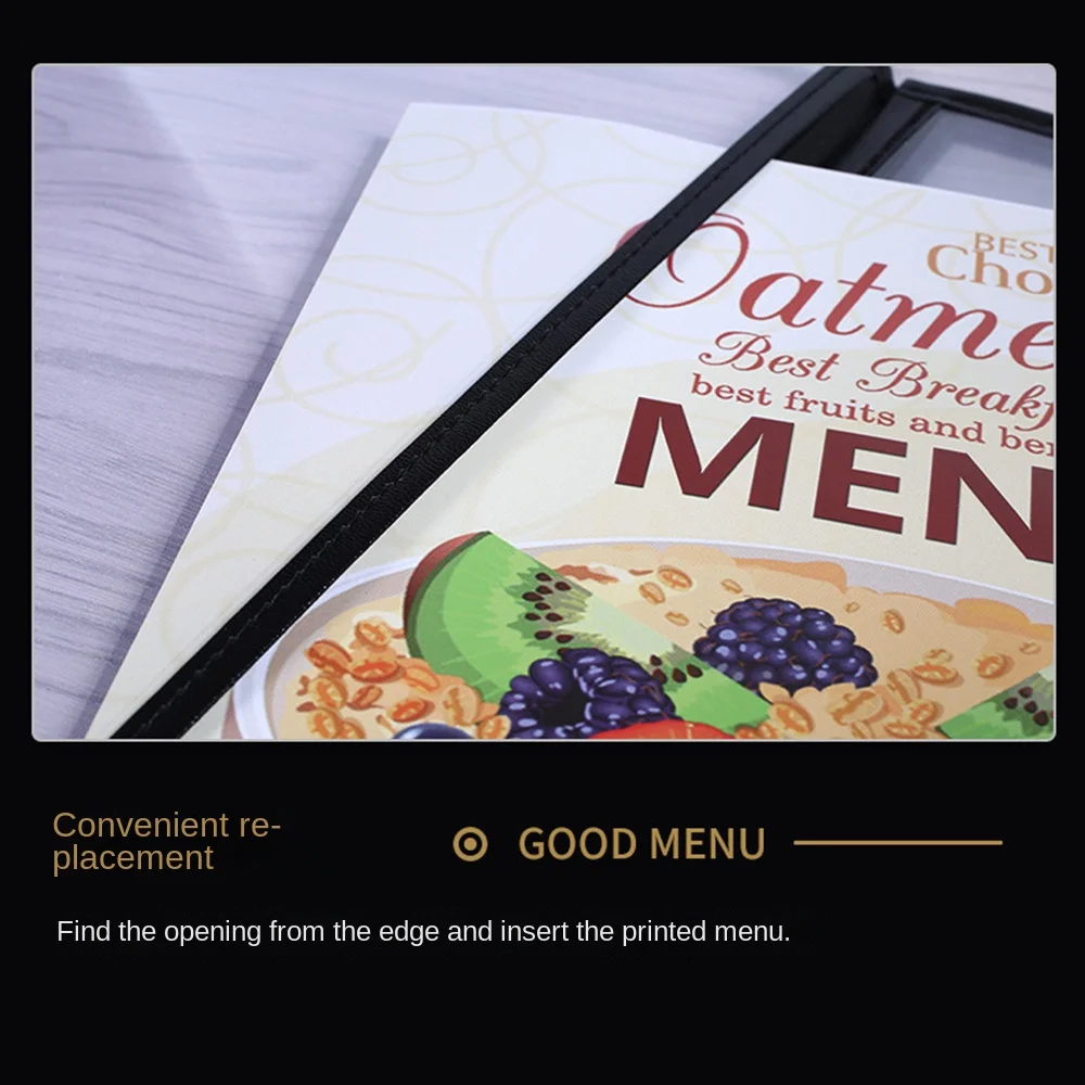 Складная прозрачная обложка для меню из пвх - Фотография_2