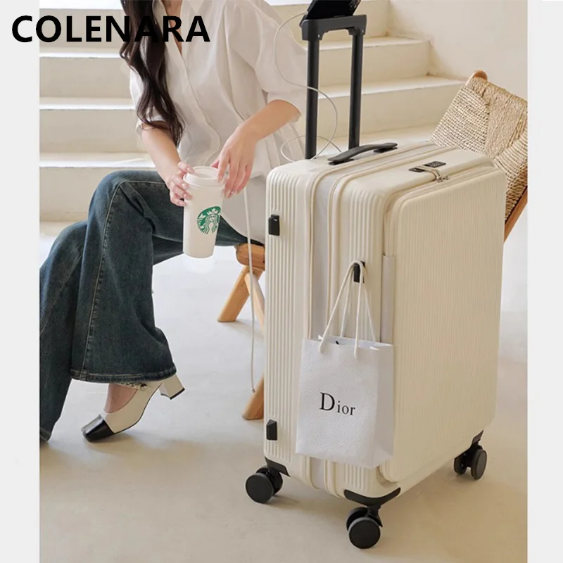 Чемодан colenara с зарядкой через usb