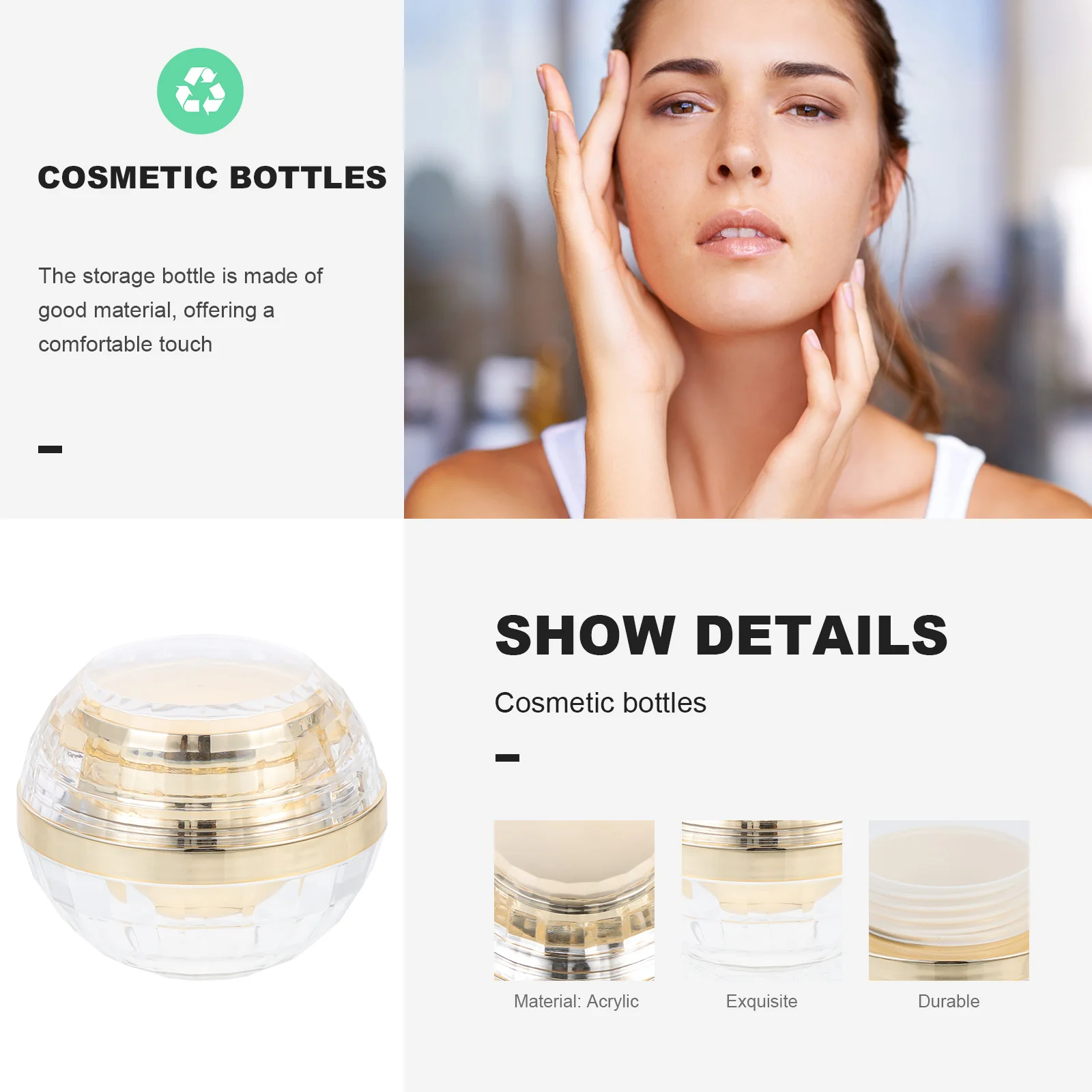 Многоразовый контейнер для крема для лица - Фотография_3