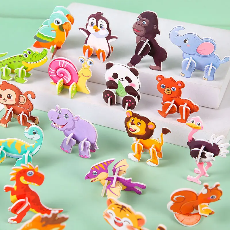 30pcs3d динозавры джунгли бумажная