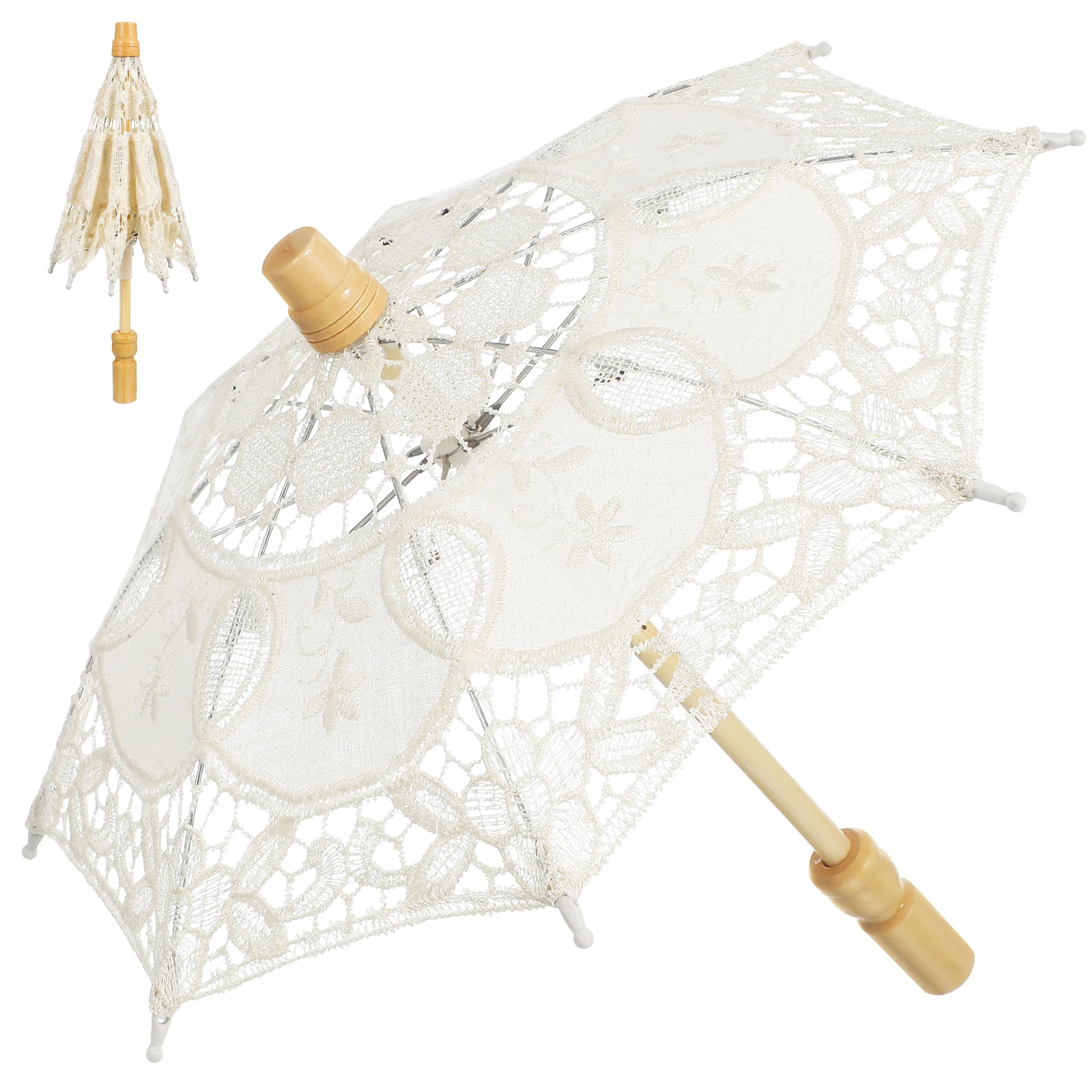 Премиальный кружевной хлопковый зонт