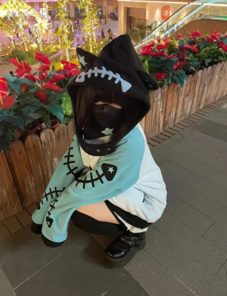Контрастные цвета kawaii fish bone - Фотография_2
