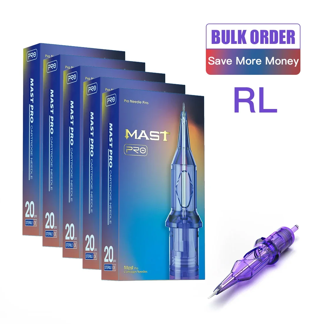 Mast pro в упаковке 1rl/3rl иглы для картриджей для татуировки