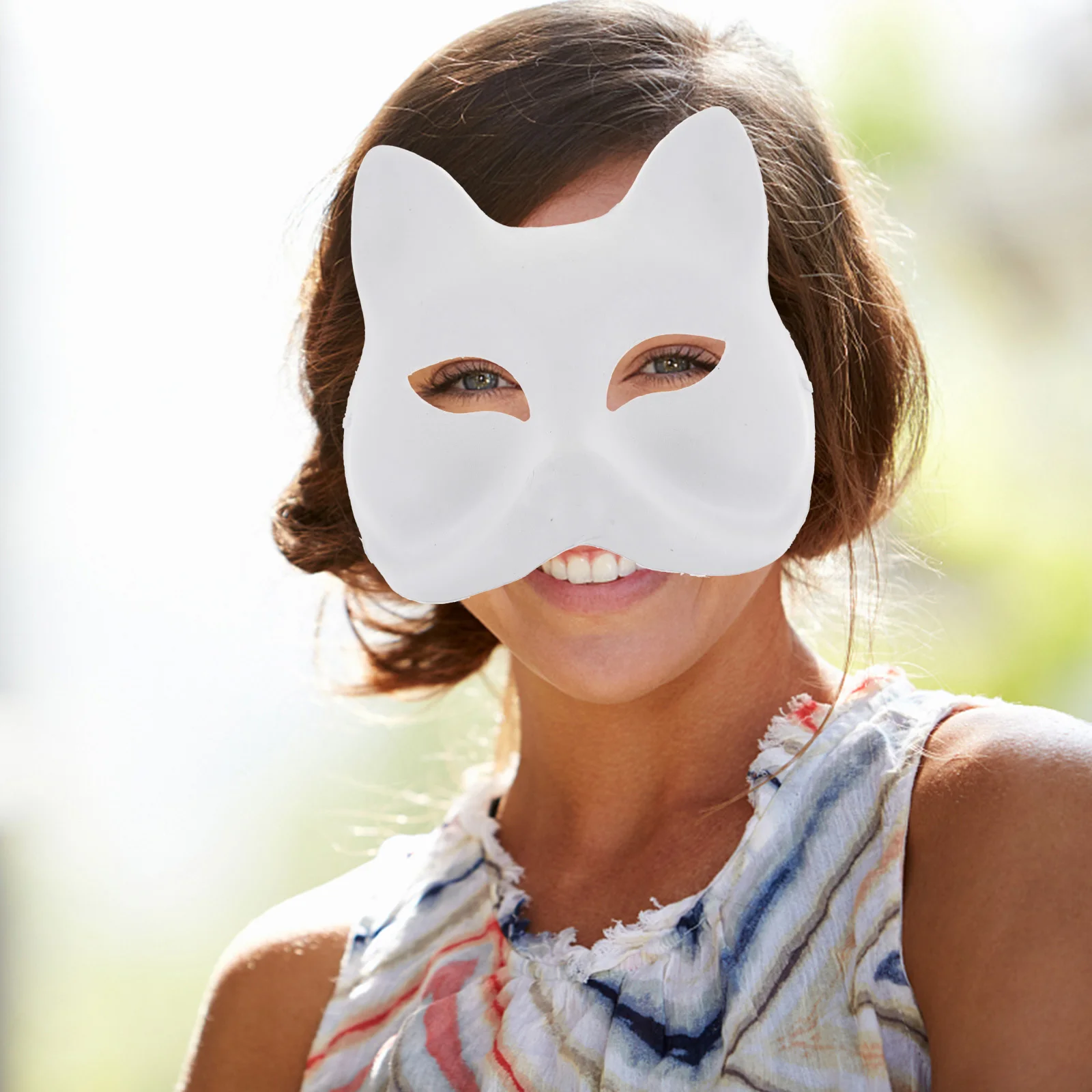 Белая маска для лица эмбриона лисы - Фотография_6