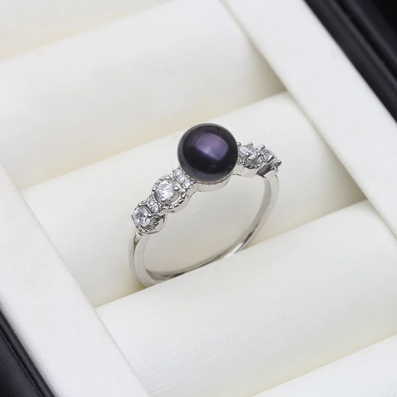 Кольца из настоящего белого натурального пресноводного жемчуга - Фотография_6