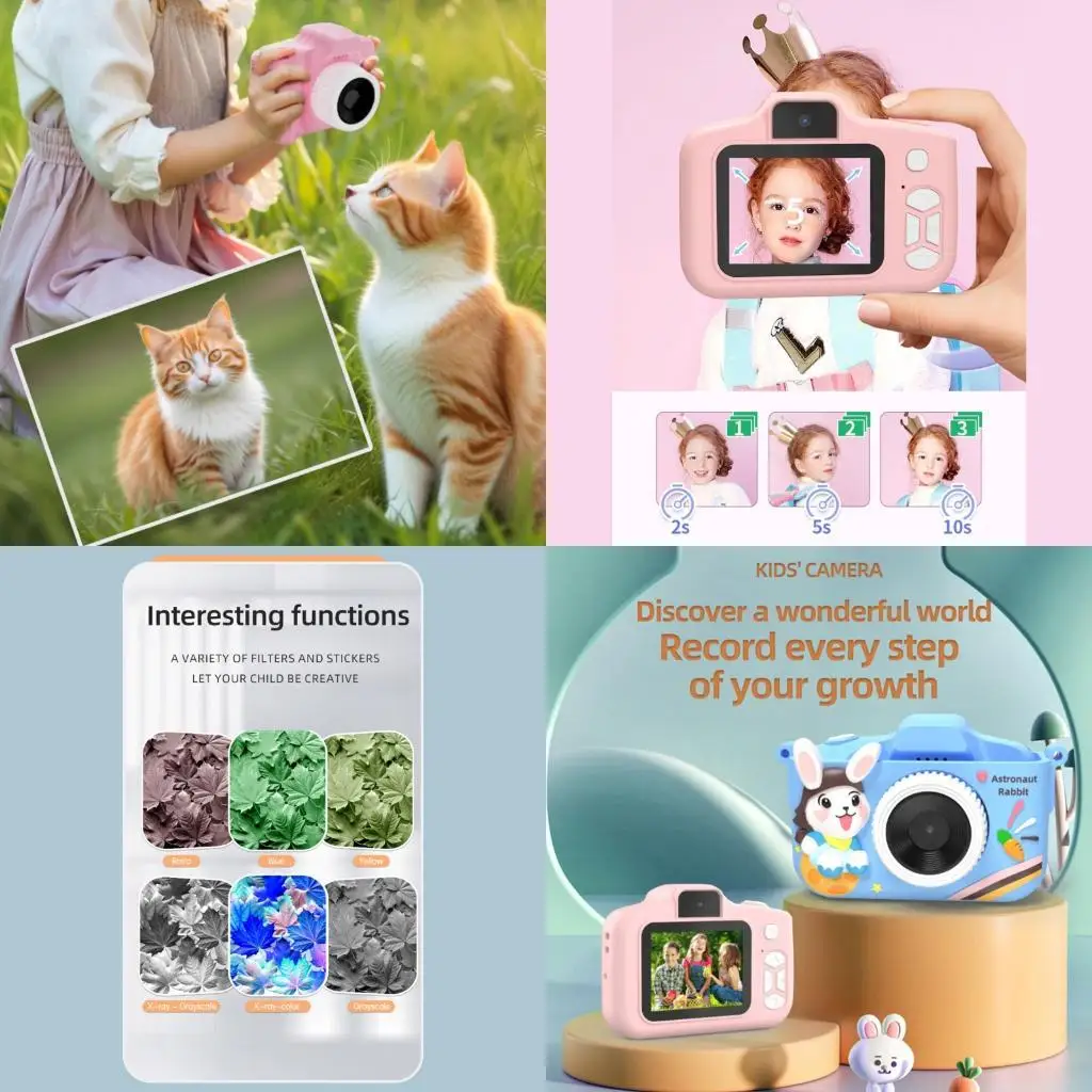 54da double lins kids camera с