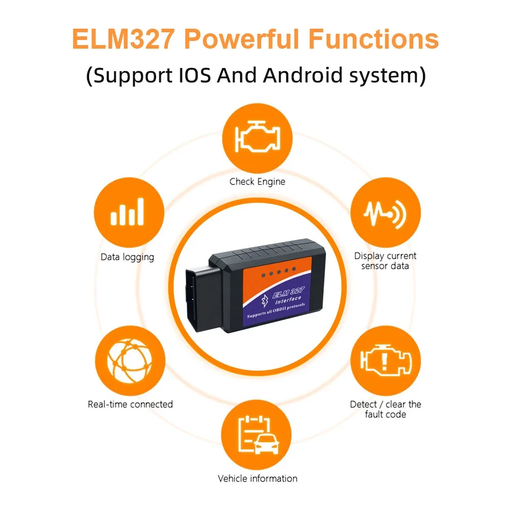 Автомобильный детектор неисправностей elm327 v2 - Фотография_5