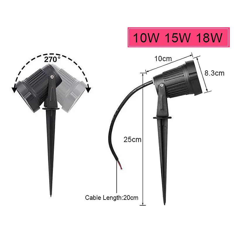 Светодиодный cob садовое освещение - Фотография_4