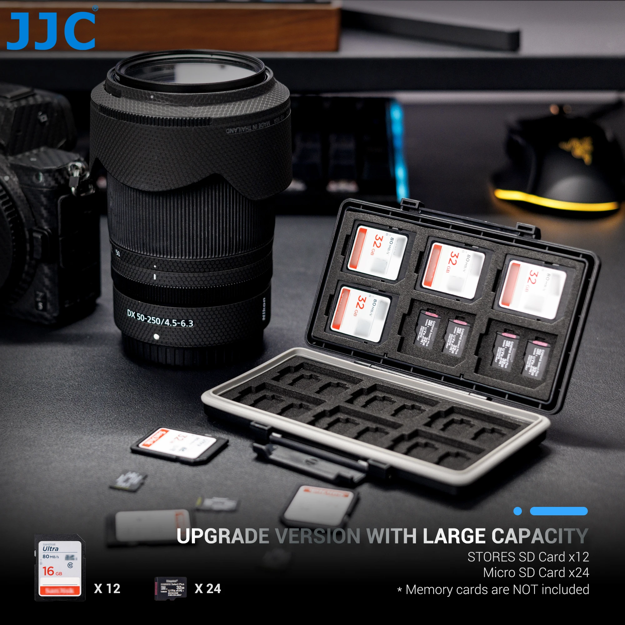 Jjc 36 слотов для sd/micro sd/tf-карт - Фотография_2