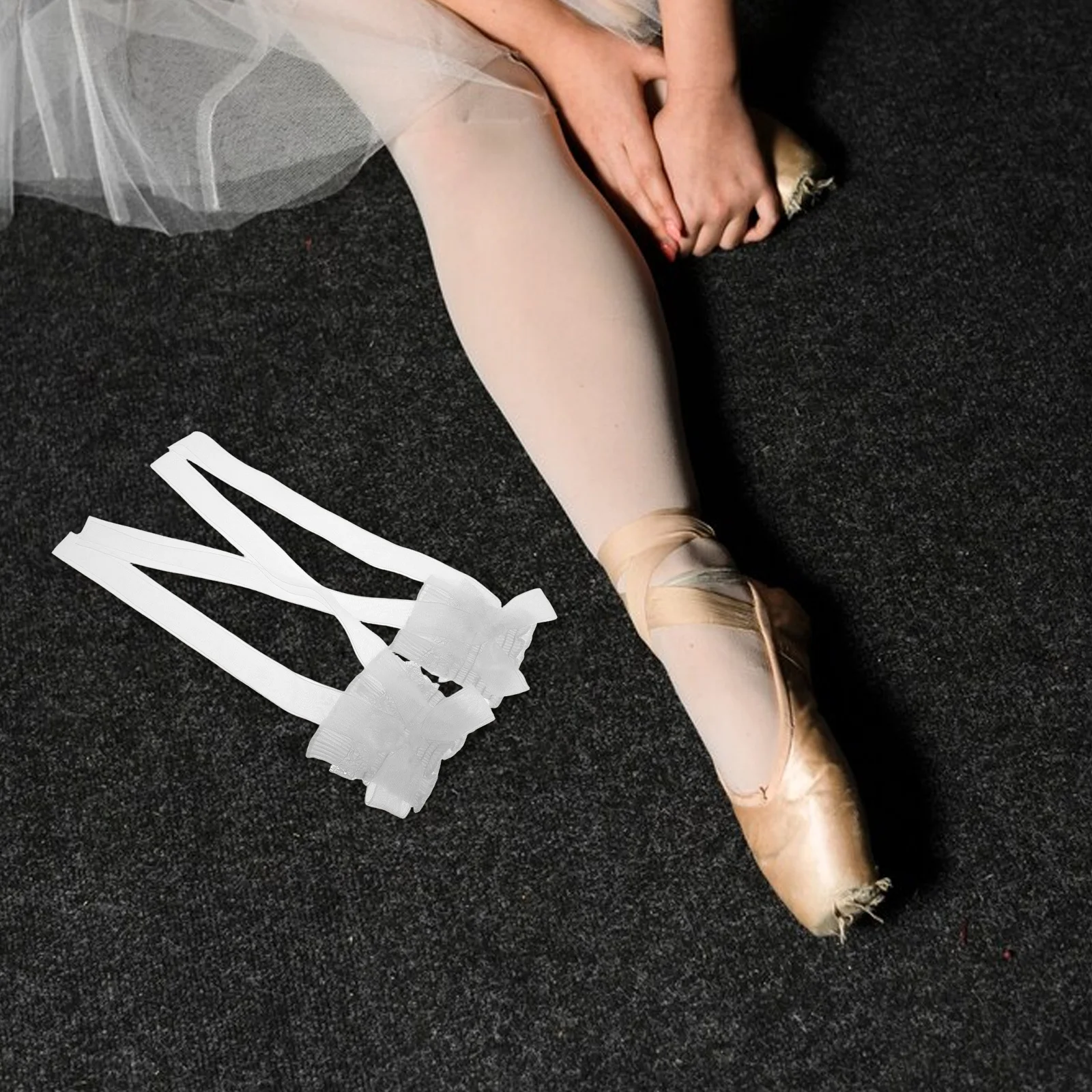 1 пара кружевных манжет в стиле лолиты с бантом - Фотография_3