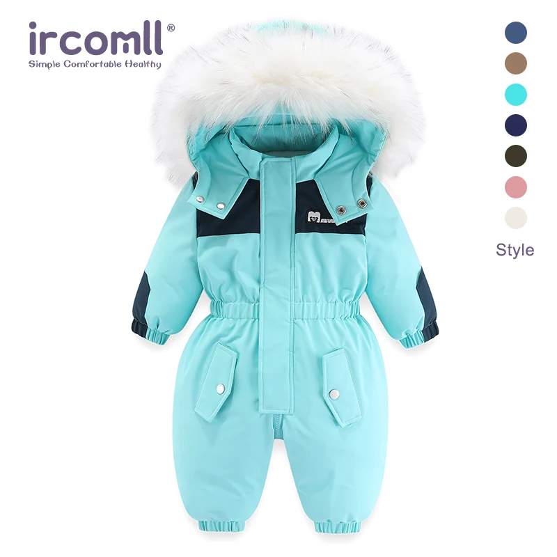 Ircomll детский зимний зимний комбинезон для мальчиков и девочек