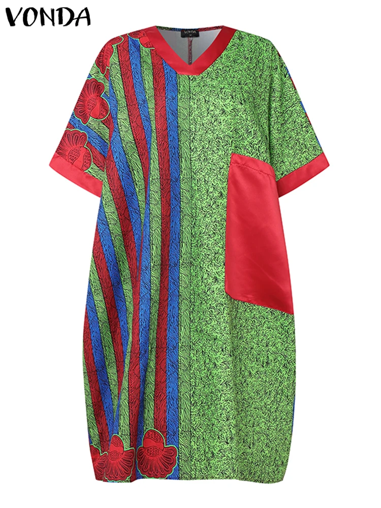 Vonda плюс размер 5xl летнее платье - Фотография_4