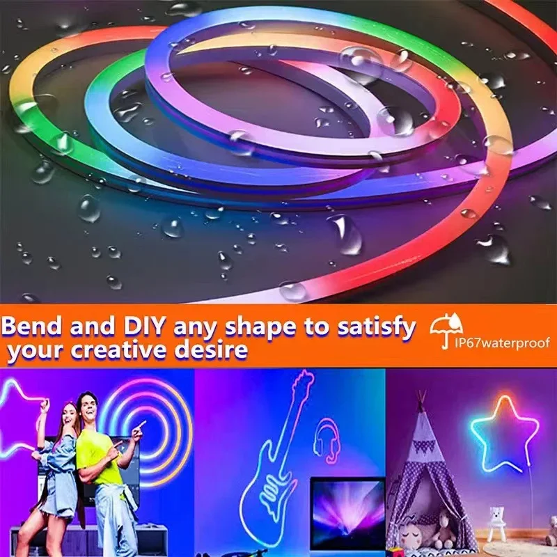 Светодиодная неоновая веревочная лента rgb - Фотография_4