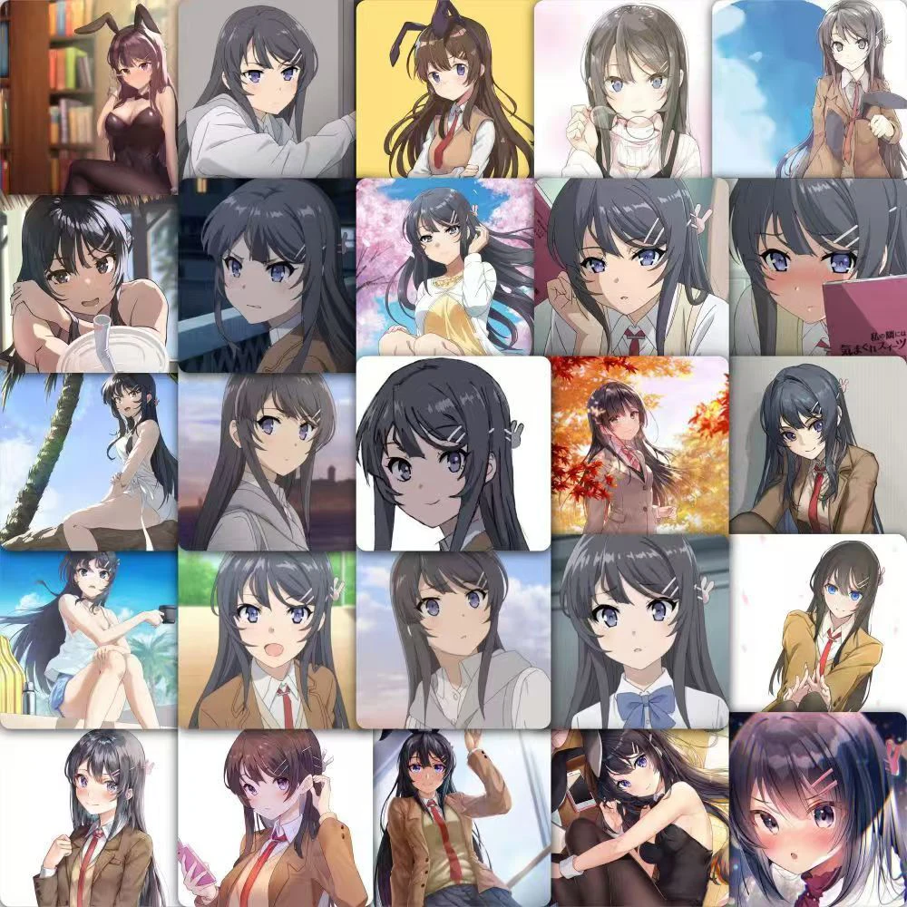 Милые аниме наклейки sakurajima