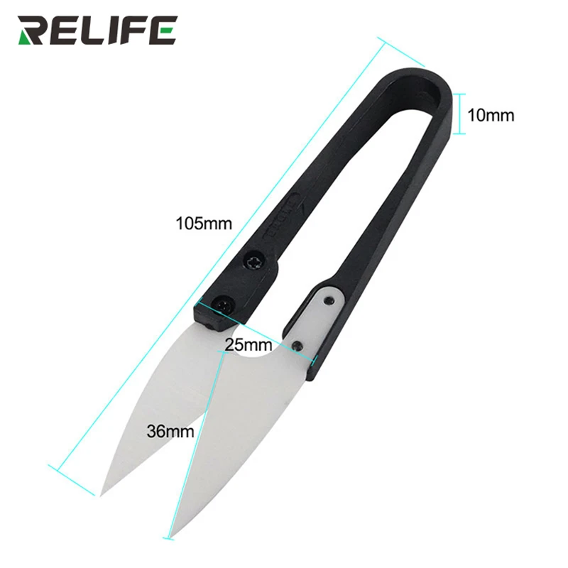 Relife rl-102 керамические изолированные u-образные ножницы - Фотография_3