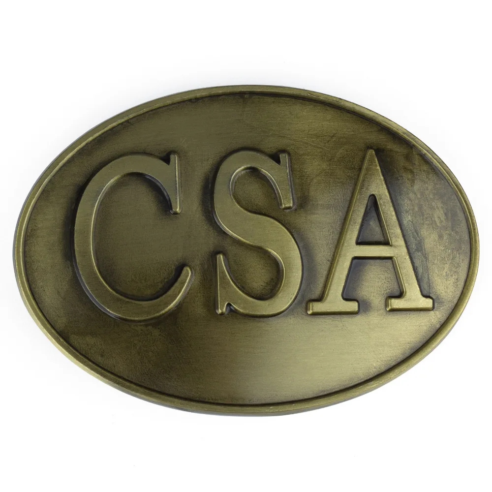 Бронзовые буквы csa ремень пряжка
