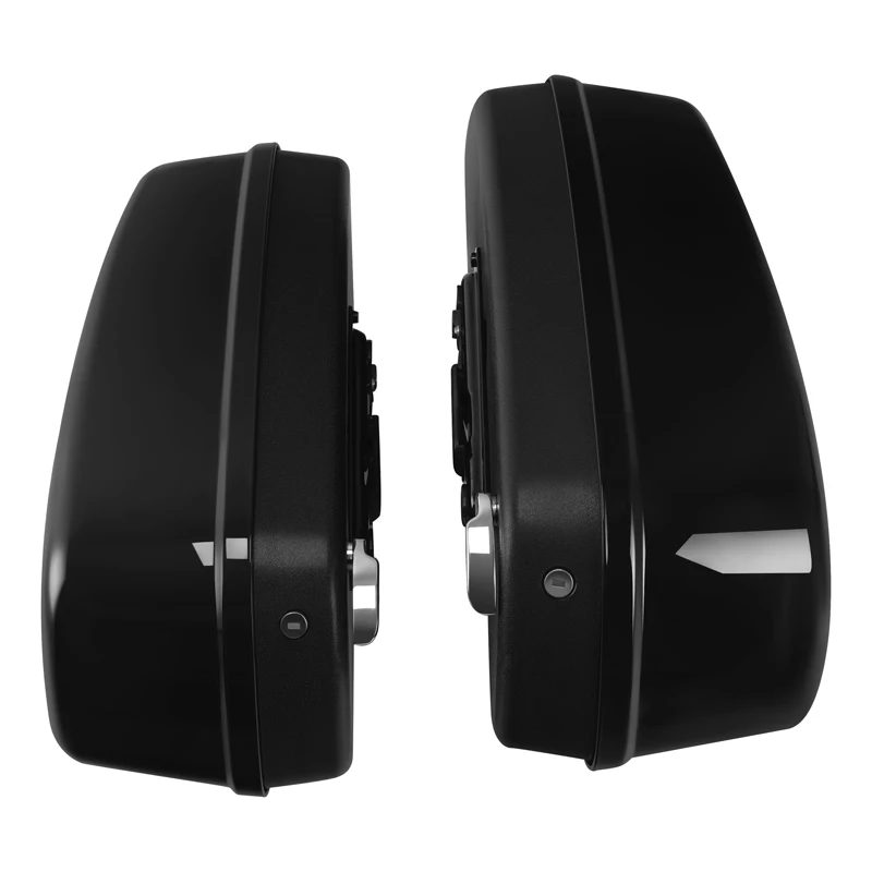 Глянцевые черные седельные сумки - Фотография_4