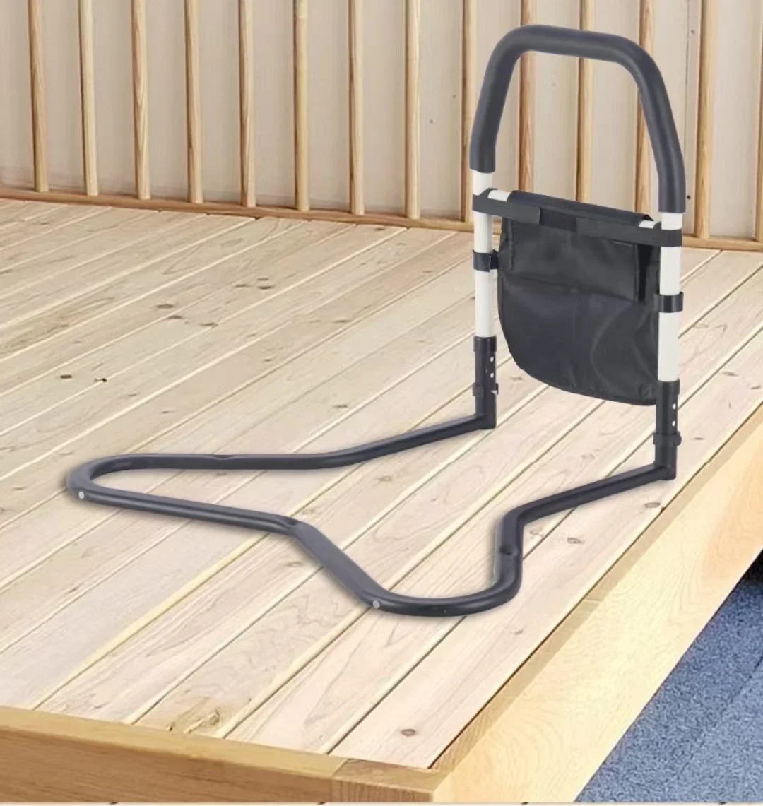 Складной и двусторонний прикроватный подлокотник для пожилых людей - Фотография_2