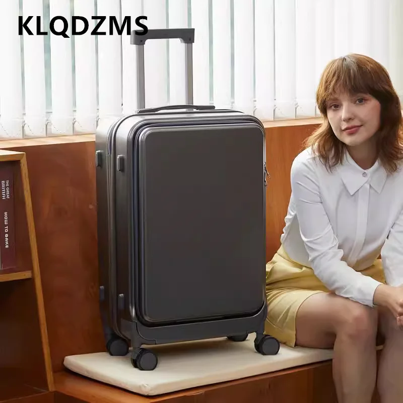 Klqdzms высококачественный чемодан с передним отверстием