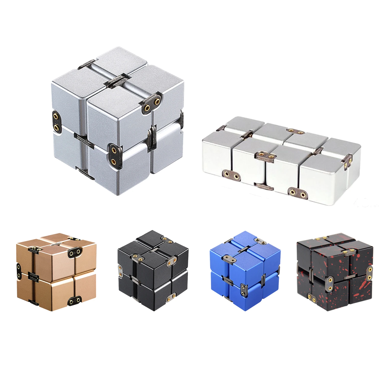 Infinity cube metal fidget toys