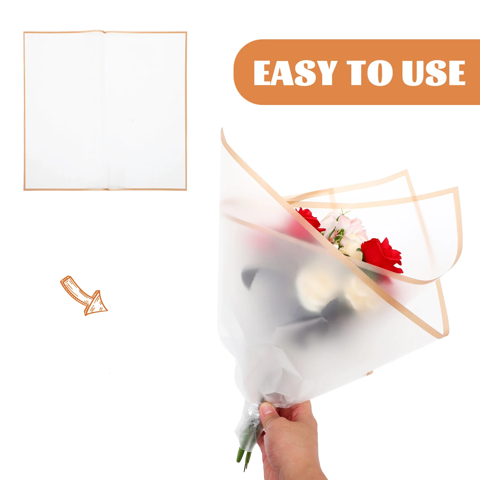 Водонепроницаемая упаковочная бумага для цветов - Фотография_5