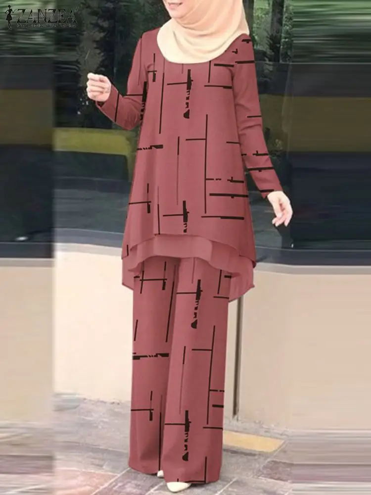 Винтажный стильный мусульманский костюм zanzea из 2 предметов - Фотография_3