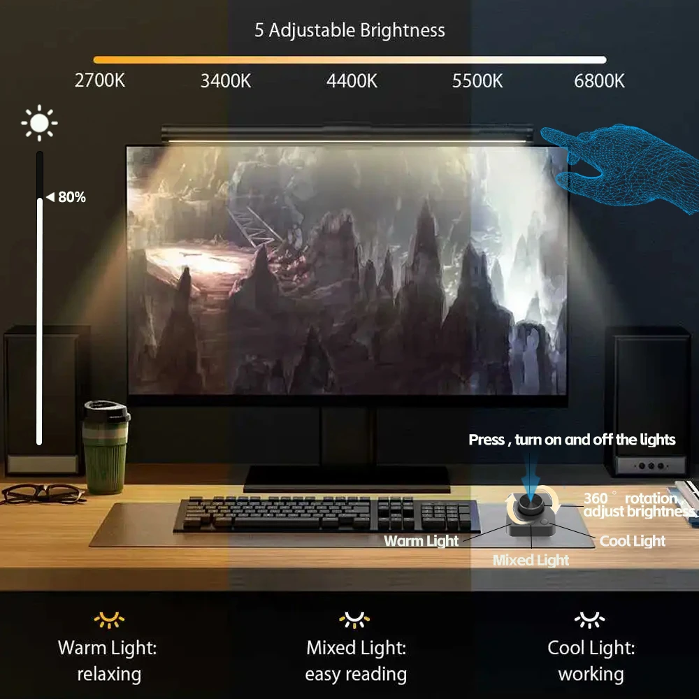 Световая панель монитора rgb светодиодная - Фотография_3