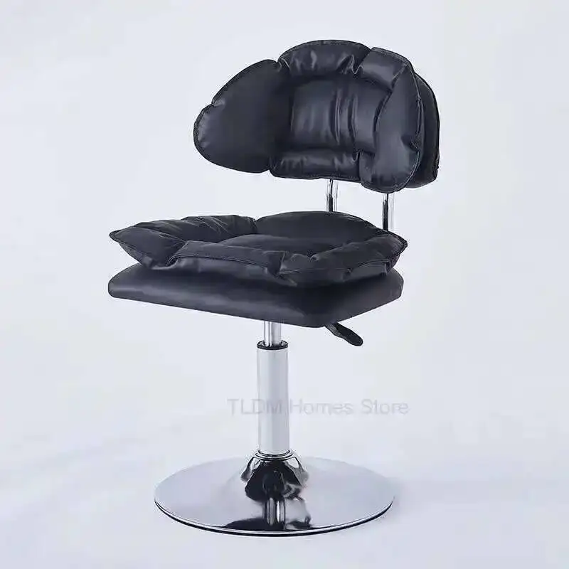 Домашний подъемный вращающийся барный стул со спинкой - Фотография_4