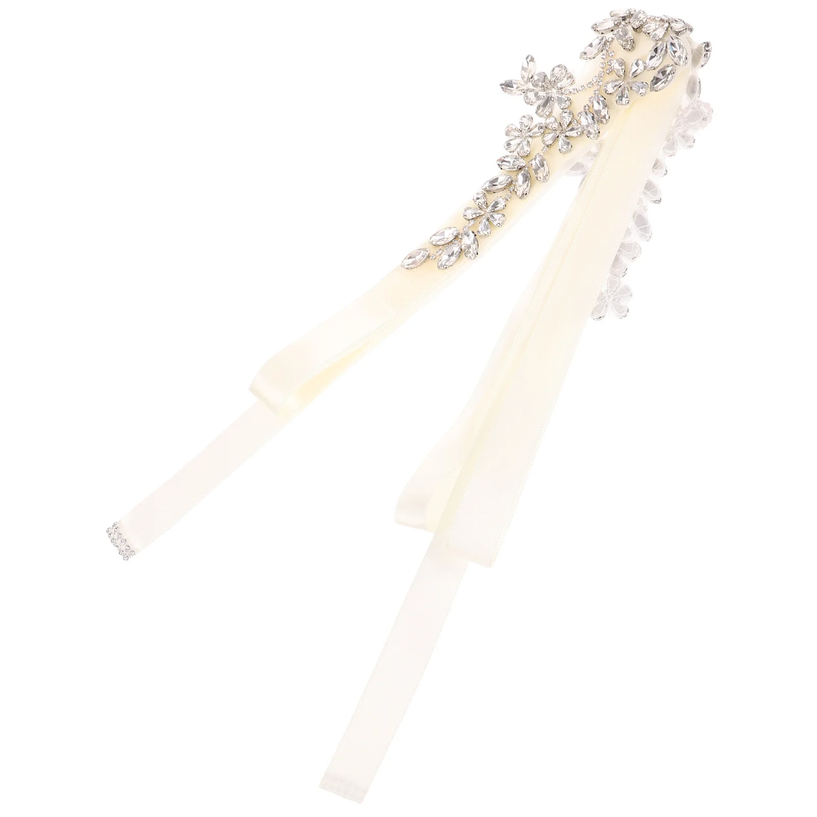 Свадебный пояс со стразами