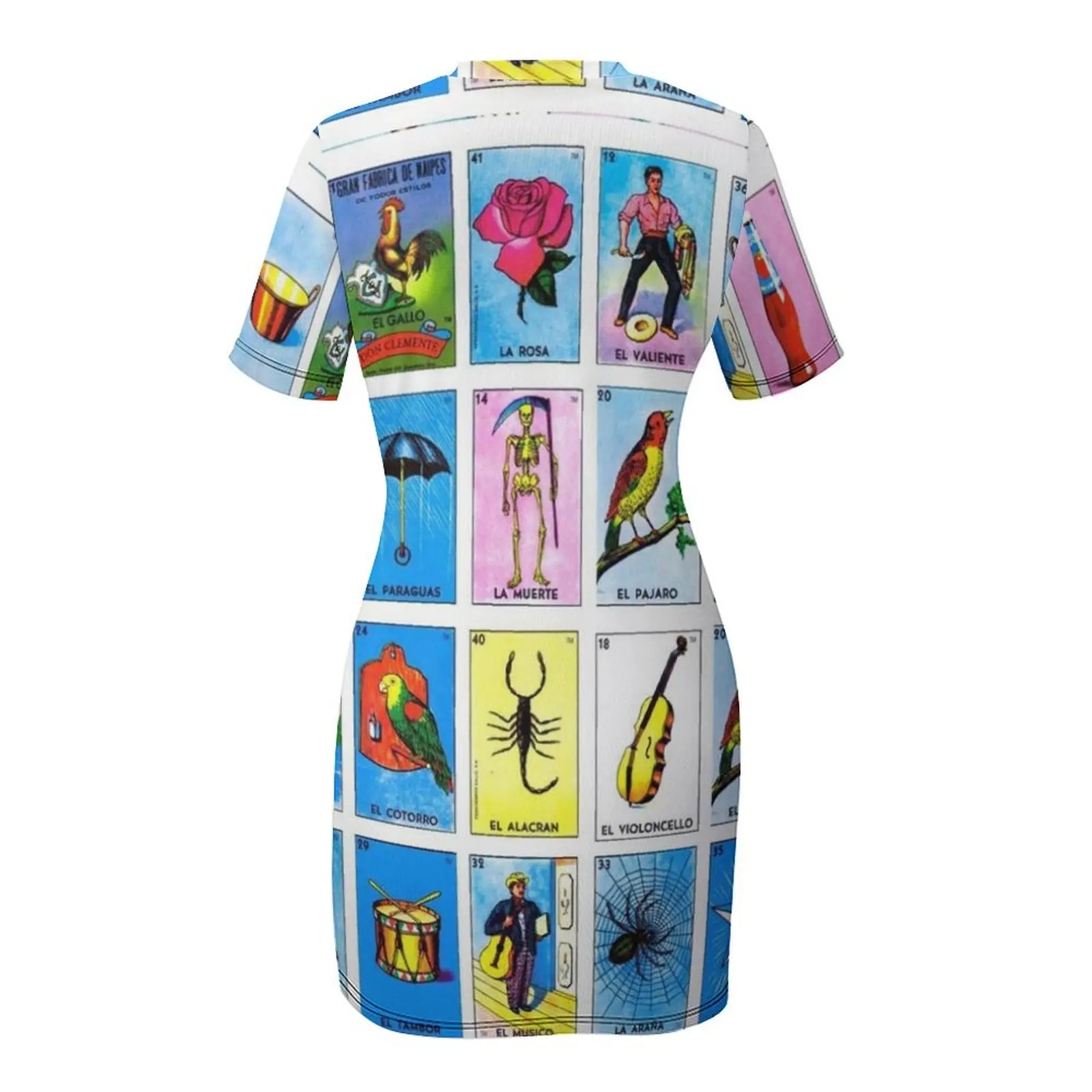 Платье с короткими рукавами в бинго - Фотография_5