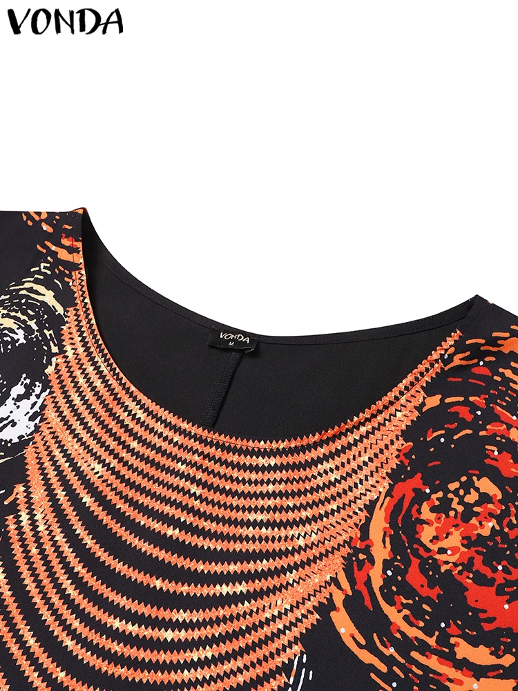 Плюс размер vonda женское платье макси с цветочным принтом 2024 - Фотография_5