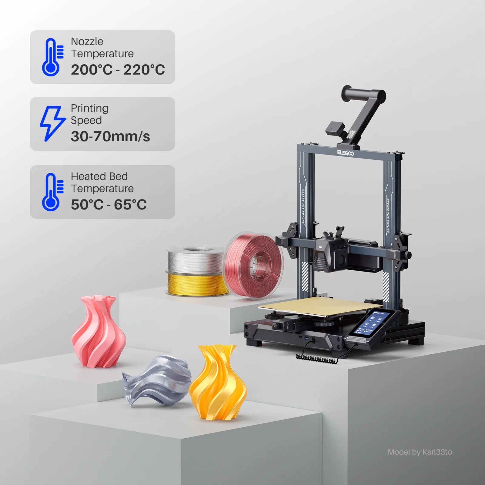 Elegoo шелковая нить pla 1 - Фотография_5