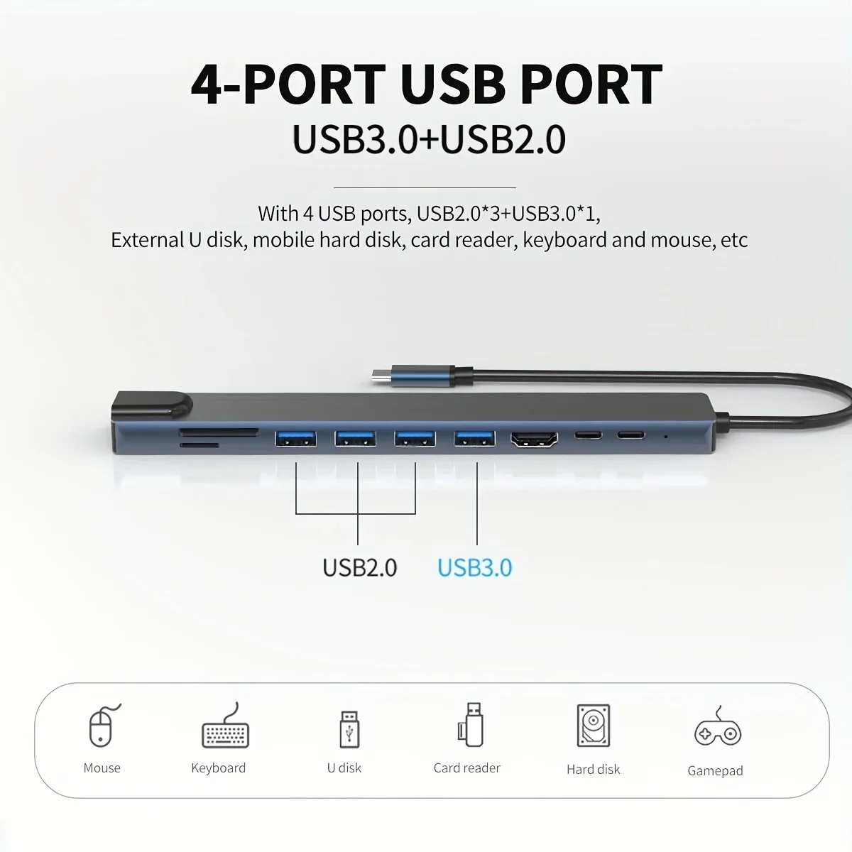 Док-станция 10 в 1 usb c-концентратор - Фотография_3