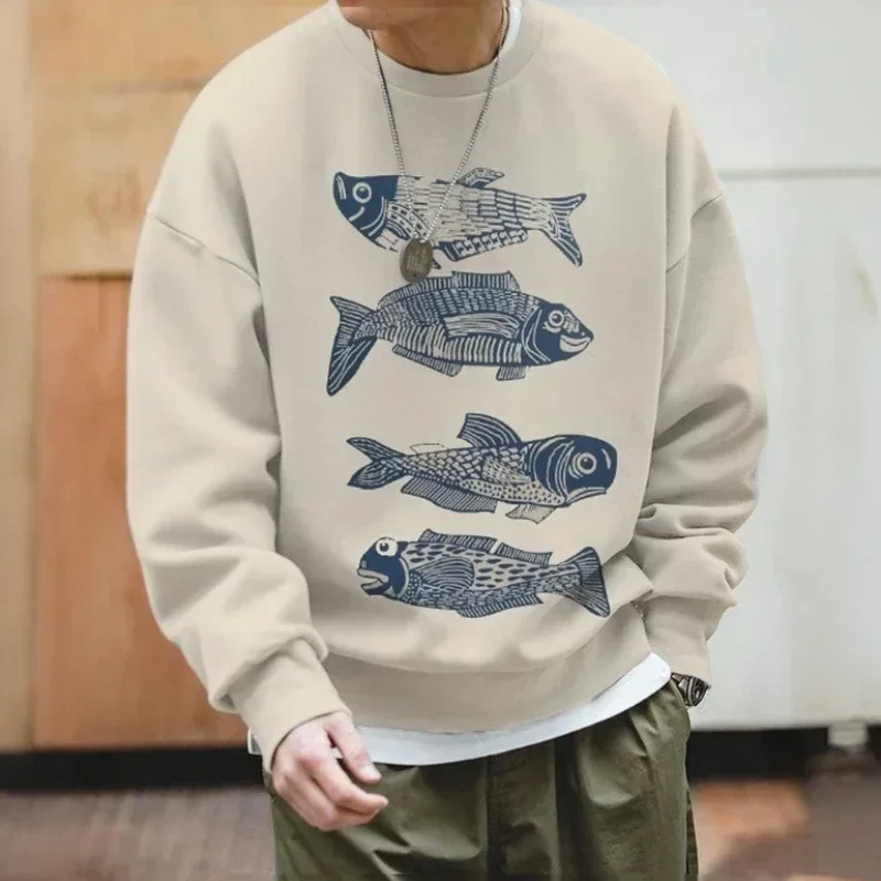 Свитер ukiyoe мужской с длинным рукавом