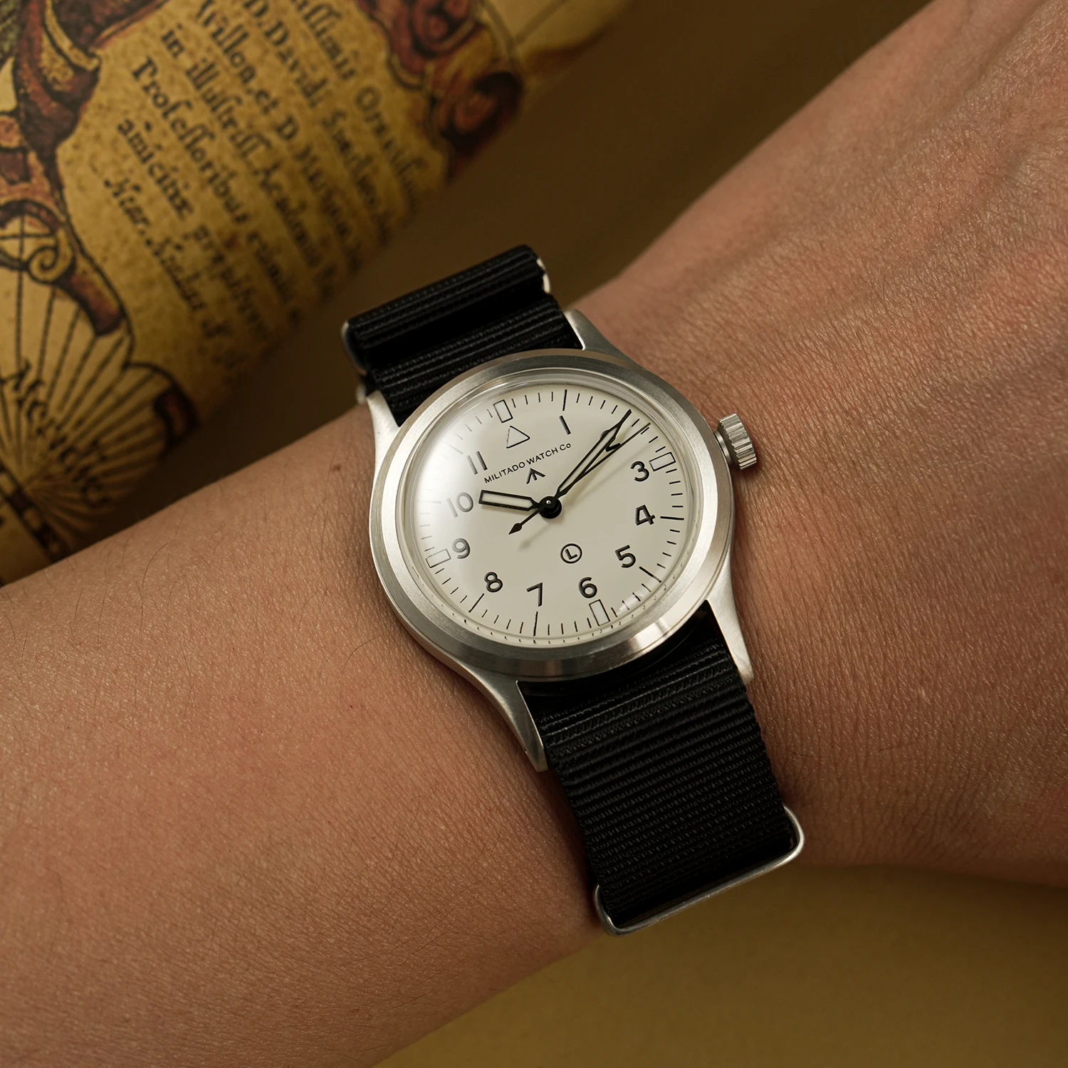Militado ml14 белый циферблат кварцевые - Фотография_3