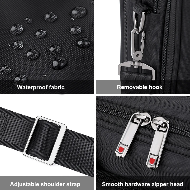 Портфель мужской из водонепроницаемой ткани оксфорд - Фотография_5