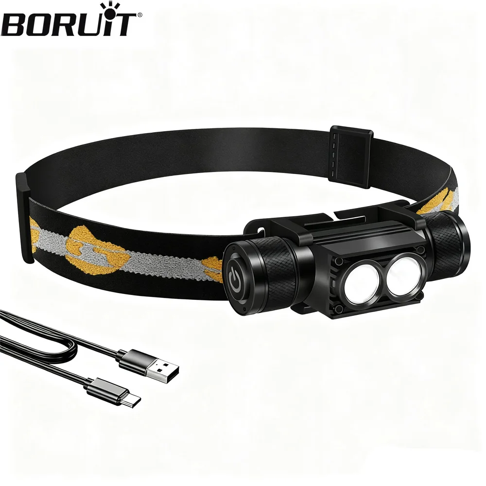 Boruit новый светодиодный мини-налобный