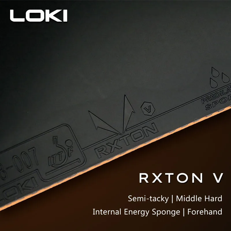 Резиновая полу-клейкая лента для настольного тенниса loki rxton 1 3 5 - Фотография_4