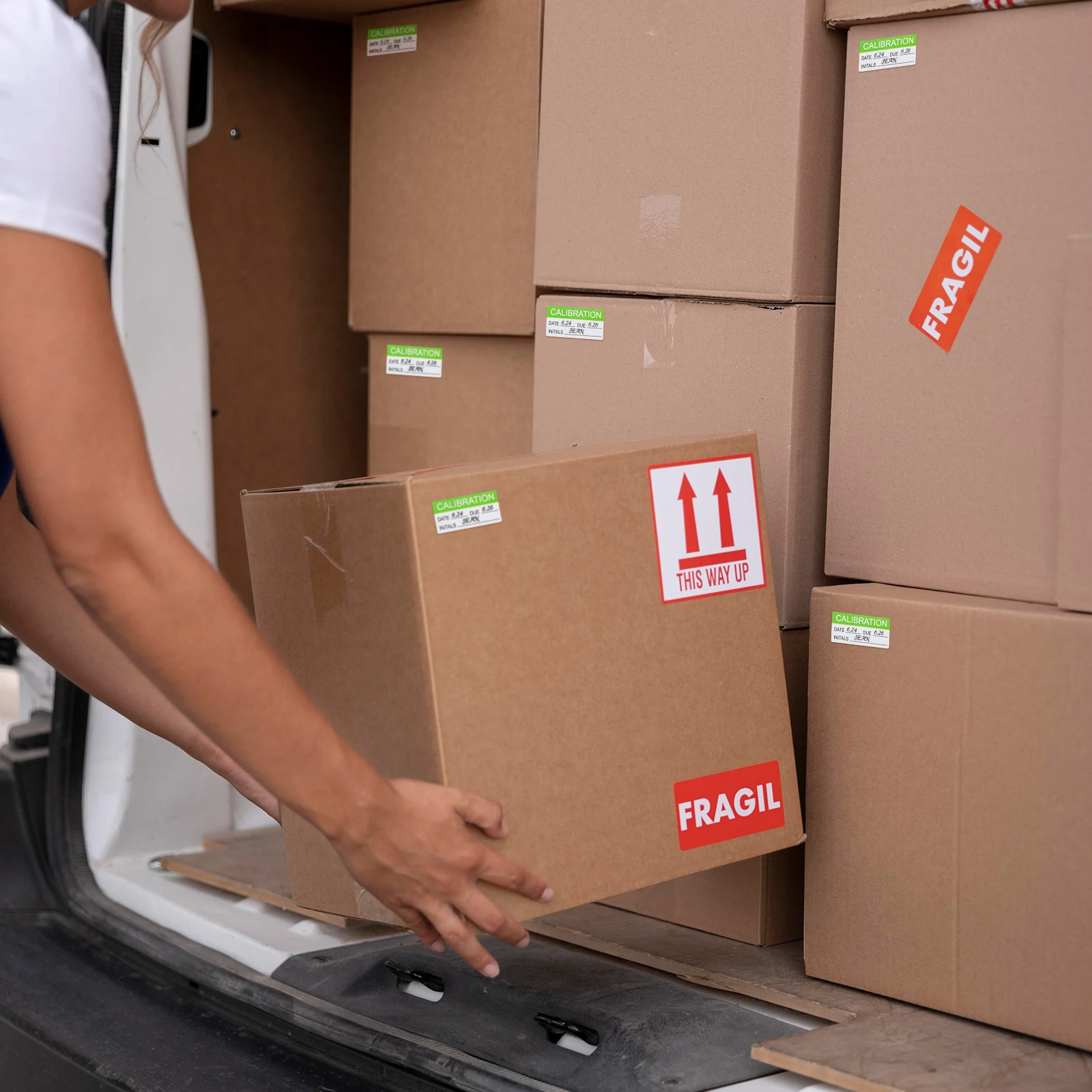 Зеленые калибровочные этикетки - Фотография_5