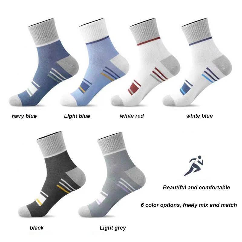 6pairs men socks breathable cotton - Фотография_6