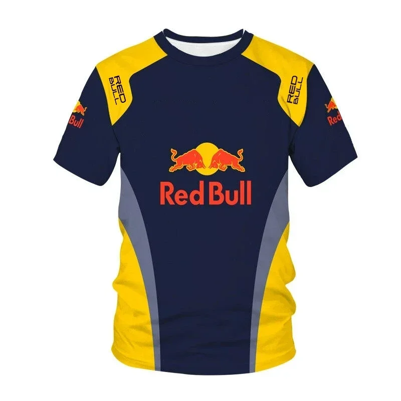Мужская мотоциклетная футболка red bull с 3d принтом - Фотография_5