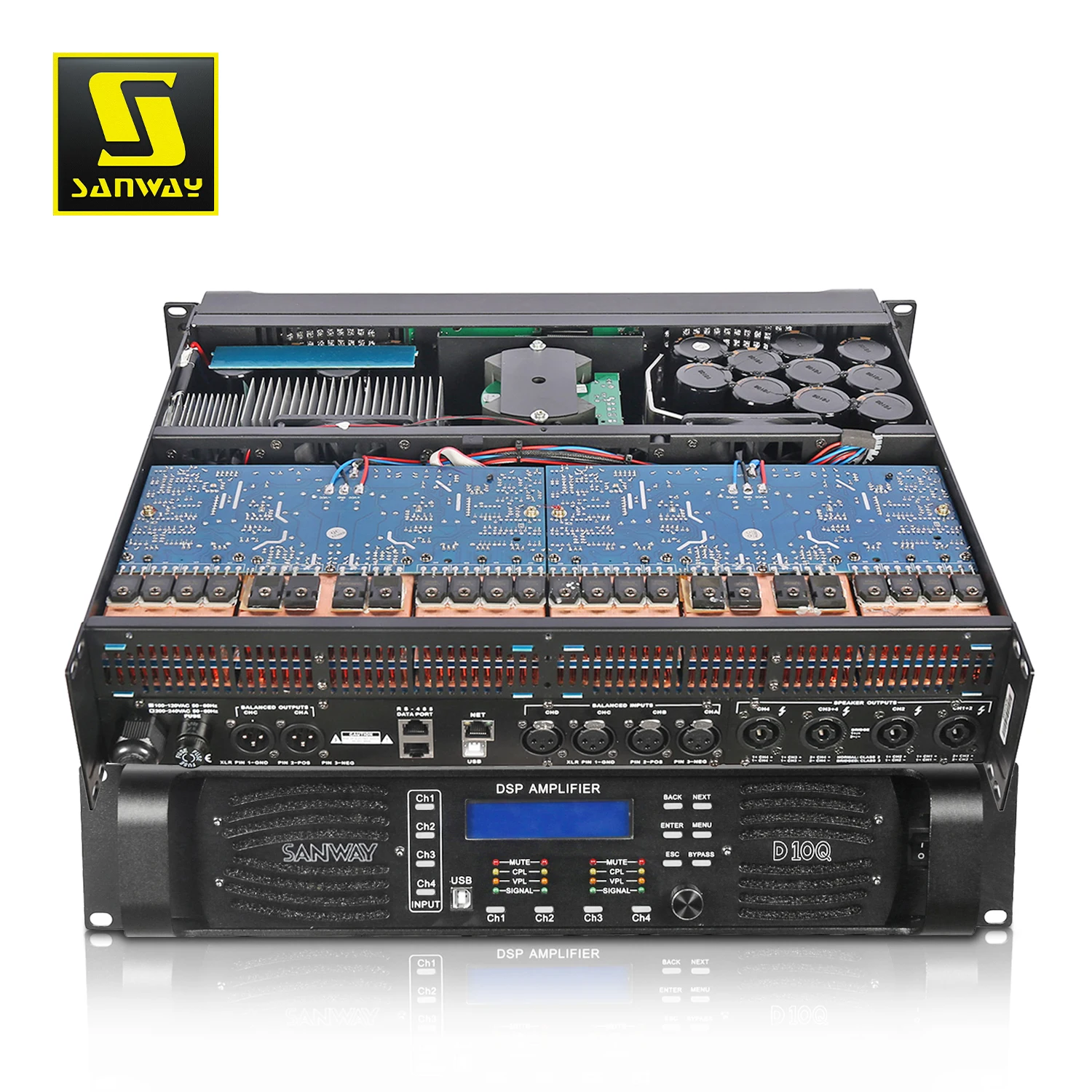 Sanway d10q 4-канальный цифровой