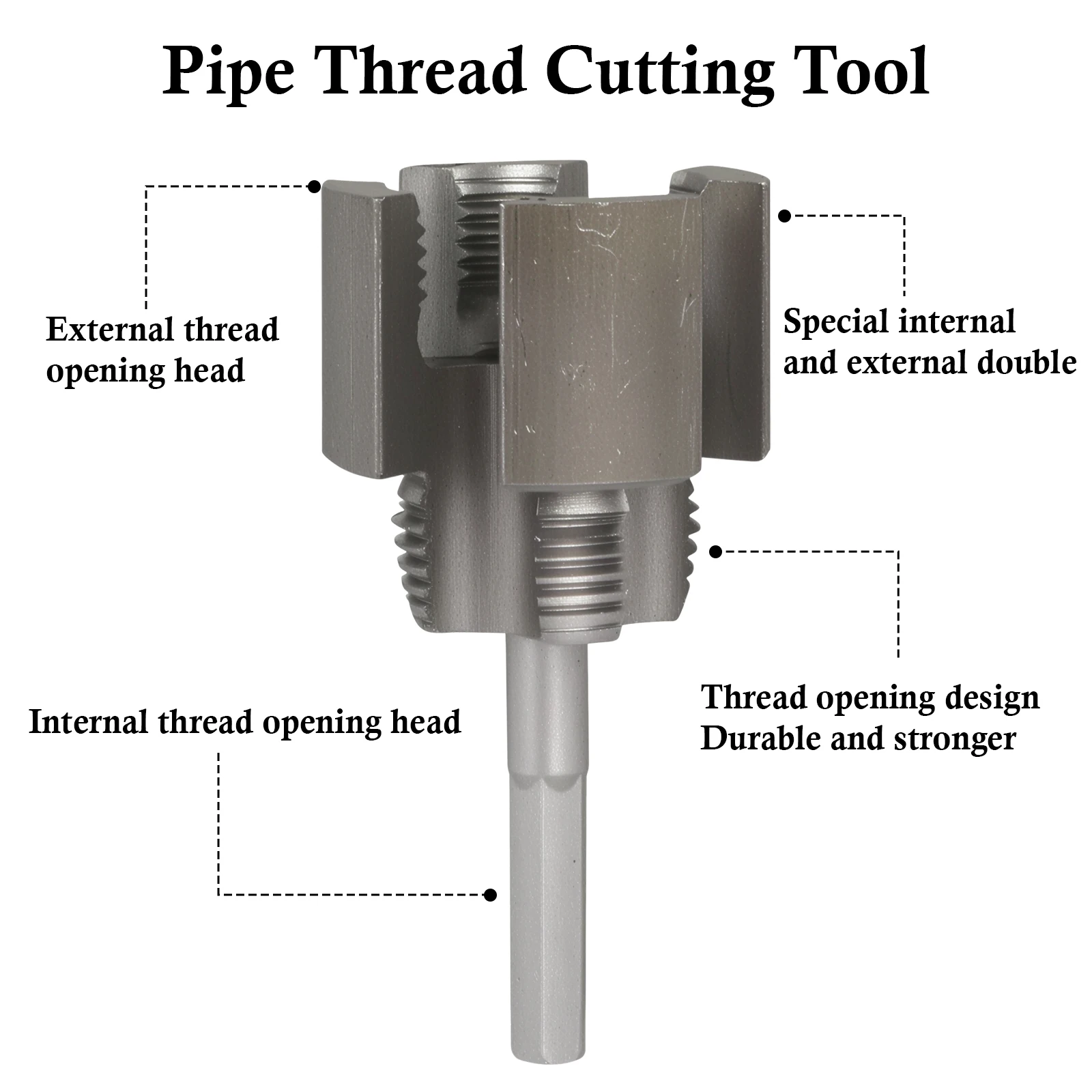 Портативный инструмент для нарезания резьбы для труб из пвх - Фотография_3