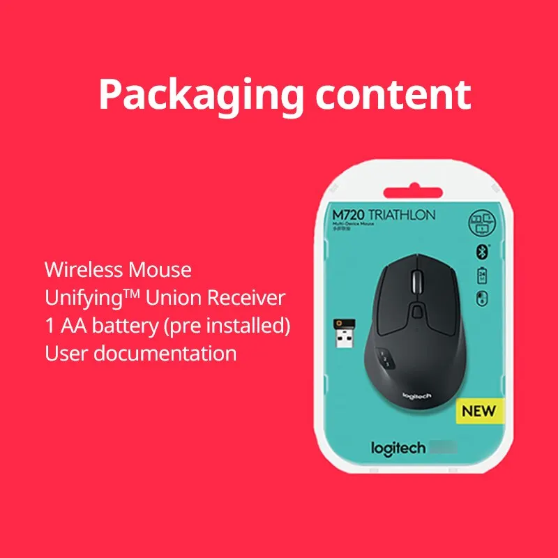 Беспроводная мышь logitech m720 triathlon с несколькими устройствами - Фотография_6