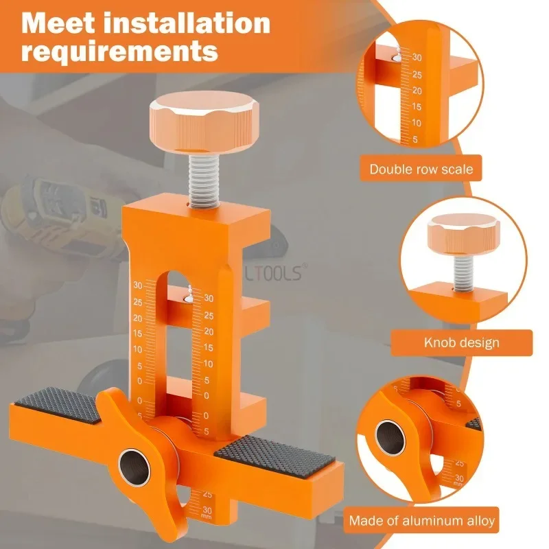 2 в 1, позиционер для установки дверей шкафа из алюминиевого сплава - Фотография_4