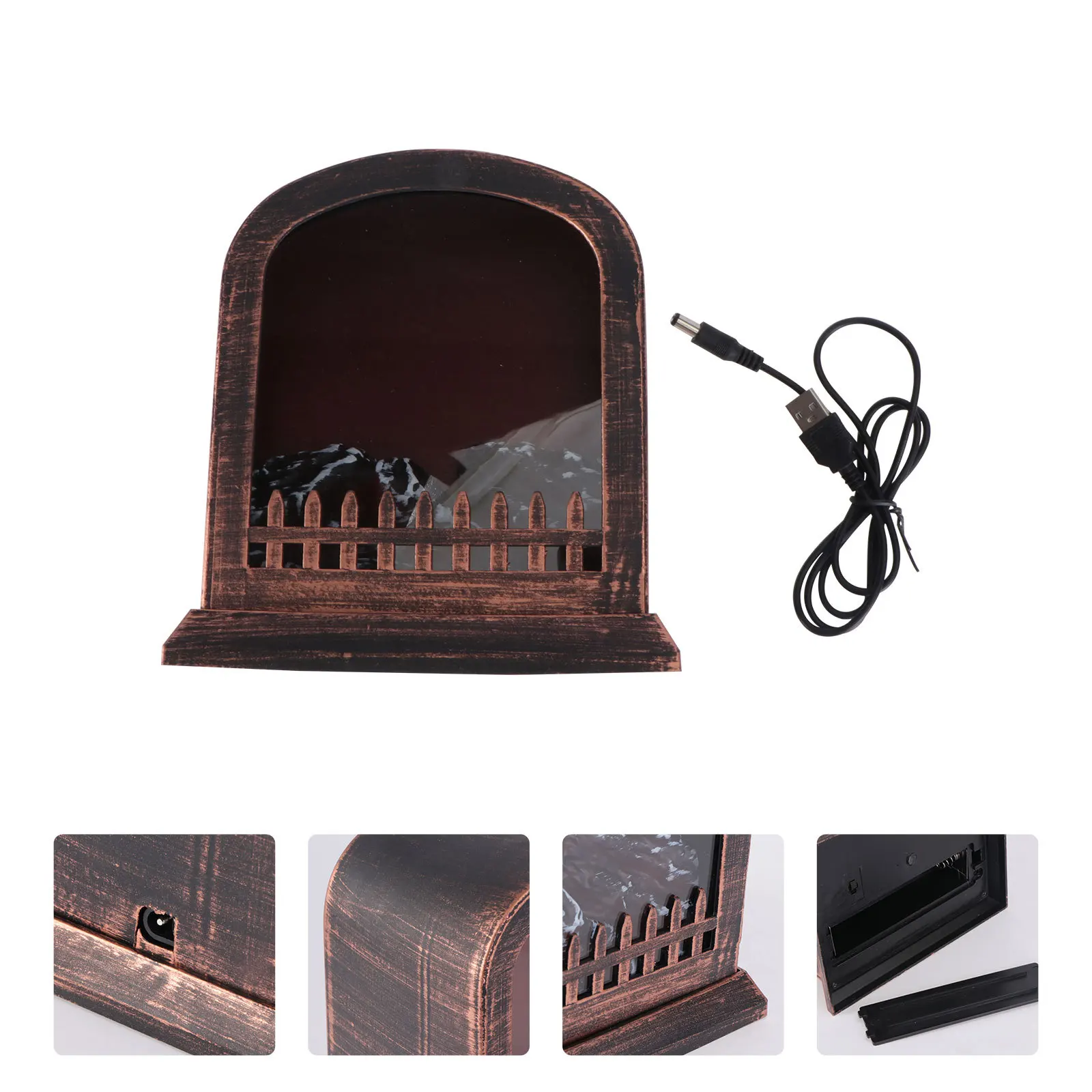 Каминная лампа, декоративная имитация пламени - Фотография_2