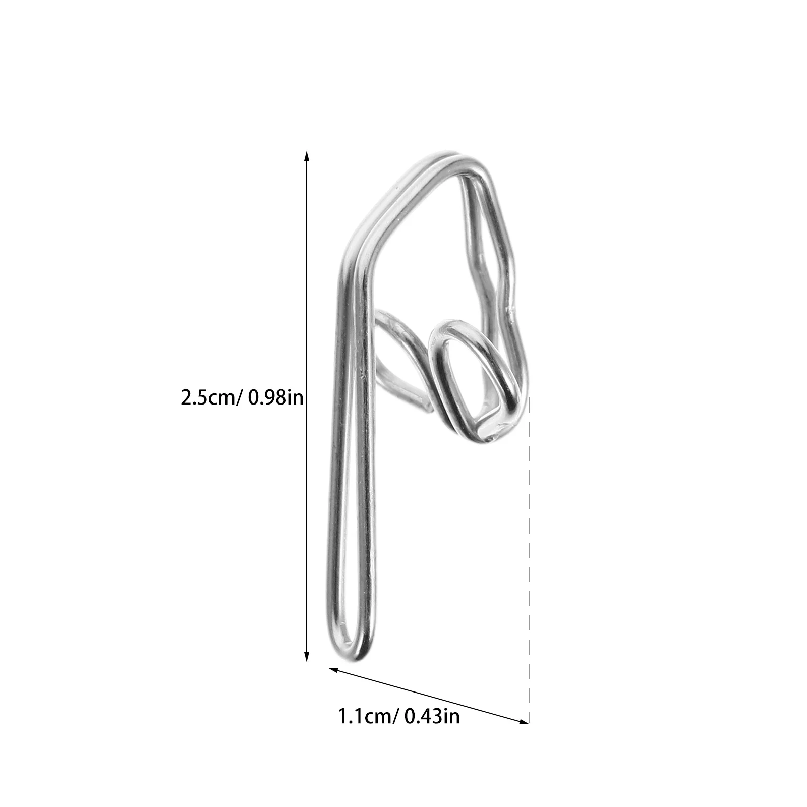 Серебряные металлические крючки для штор - Фотография_6