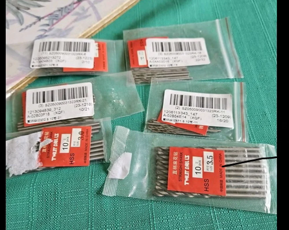 Dophee 0,5-3,5 мм 10 шт. спиральные сверла из быстрорежущей стали - Фотография_6