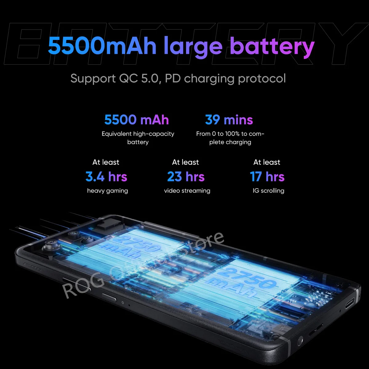 Оригинальный смартфон asus rog phone 8 snapdragon 8 gen 3 6 - Фотография_3