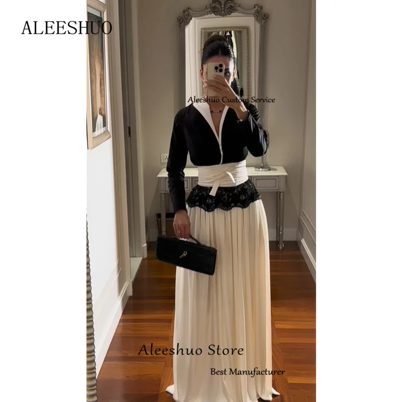 Aleeshuo современные атласные платья - Фотография_3